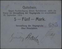 5 marek, ważny do 15.09.1914