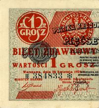1 grosz 28.04.1924, seria BE, Miłczak 42al
