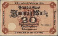 20 marek, ważne od 1.11.1918 do 1.02.1919