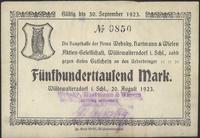500.000 marek, ważne od 20.08.1923 do 30.09.1923