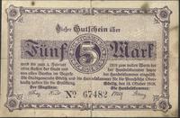 5 marek, ważne 18.10.1918 do 1.02.1919