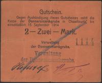 2 marki, ważne do 15.09.1914, podpis i faksymile