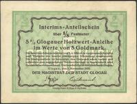5 goldmarek 1.11.1923, wewnętrzny kupon udziałow