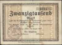 20 000 marek 08.1923, pieczęć magistratu