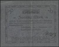 bon na 20 marek 1.11.1918, z pieczecią i podpisa