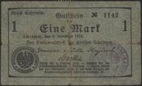 bon na 1 markę 4.11.1918, numeracja, pieczęcie n