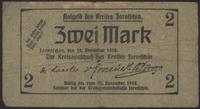 bon na 2 marki 14.11.1918, sucha pieczęć, podpis
