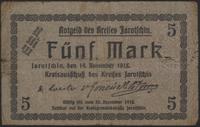 bon na 5 marek 14.11.1918, sucha pieczęć, podpis