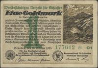 bon na 1 goldmarkę 26.10.1923, seria O1 i numera