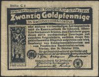 bon na 20 goldfenigów 26.10.1923, seria C4, podd