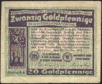 bon na 20 goldfenigów 26.10.1923, seria Aa, podd