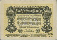 bon na 1/2 goldmarki 26.10.1923, seria B1, poddr
