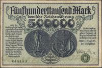 500.000 marek 13.08.1923, przebarwienia papieru,
