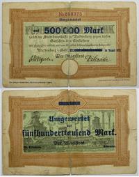 500.000 marek 08.1923, druk na blankiecie bankno