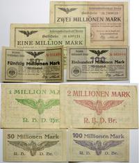 lot: 1, 2, 5, 100 mln marek 1923, 1000000 marek 