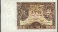 100 złotych 9.11.1934, seria AV., znak wodny z +