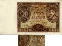 100 złotych 9.11.1934, seria AX., znak wodny "+X