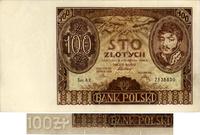 100 złotych 9.11.1934, Seria AX; znak wodny z dw