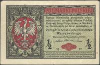 1/2 marki polskiej 9.12.1916, seria B 'Generał..