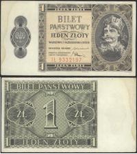 1 złoty 01.10.1938, Seria IŁ, na lewym marginesi