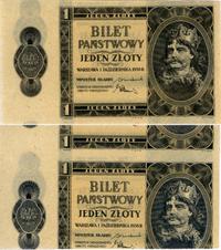 1 złoty 1.10.1938, strona główna bez numeracji, 