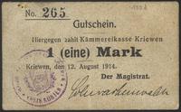 1 marka 12.08.1914, Keller 190.d