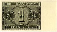 1 złoty 1.10.1938, tylko rewers (awers czysty), 