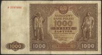 1.000 złotych 15.01.1946, seria P, wielokrotnie 