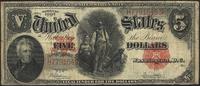 5 dolarów 1907, seria H, podpisy Speelman / Whit