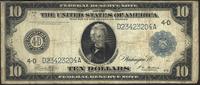 10 dolarów 1914, niebieska pieczęć, seria 4-D, p
