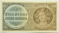 1 korona (1940), seria D, perforacja SPECIMEN, B