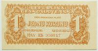 1 korona 1944, seria KB,  perforacja SPECIMEN, B