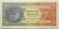 20 koron 1.10.1926, seria Xg,  perforacja SPECIM