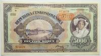 5.000 koron 6.07.1920, seria B, perforacja SPECI