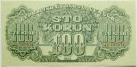 100 koron 1944, seria AE, perforacja SPECIMEN, B