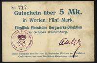 5 milionów marek 20.09.1914, pieczęć magistratu 