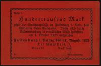 100.000 marek 1.09.1923, pieczęć magistratu, Sch