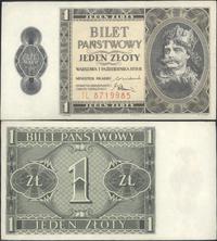 1 złoty 1.10.1938, seria IL, bardzo ładnie zacho