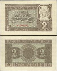 2 złote 1.03.1940, Seria B 3579269, z lewej stro