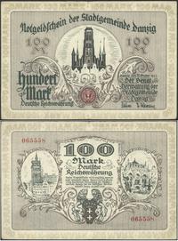 100 marek 31.10.1922, nr 065558, Miłczak G1, Ros