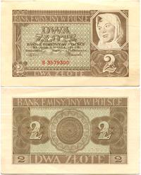 2 złote 1.03.1940, seria B, Miłczak 100, Ros 580