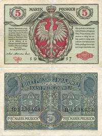 5 marek polskich 9.12.1916, 'Generał...', 'bilet