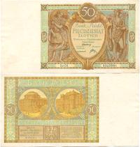 50 złotych 1.09.1929, Ser. EK., pomarszczenie pa