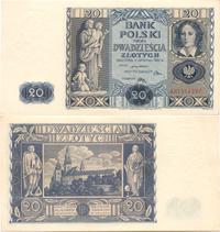20 złotych 11.11.1936, seria AH, dolny lewy i pr