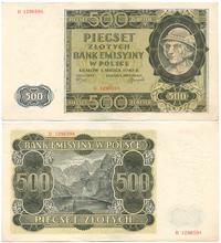 500 złotych 1.03.1940, seria B, Miłczak 98a, Ros
