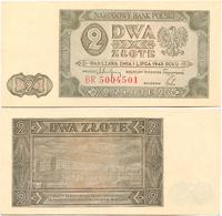 2 złote 1.07.1948, seria BR, Miłczak 134c