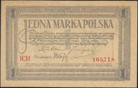 1 marka polska 17.05.1919, seria ICH, piękne, Mi