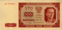 100 złotych 1.07.1948, seria AF, Miłczak 139b