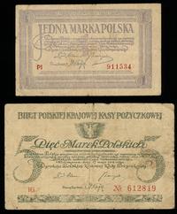 lot 1 i 5 marek polskich 17.05.1919, 1 mkp seria