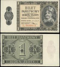 1 złoty 1.10.1938, seria IL, po konserwacji na p